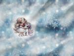 Vorbestellung * Little Girl With Unicorn Winter Panel - Eigenproduktion - 1